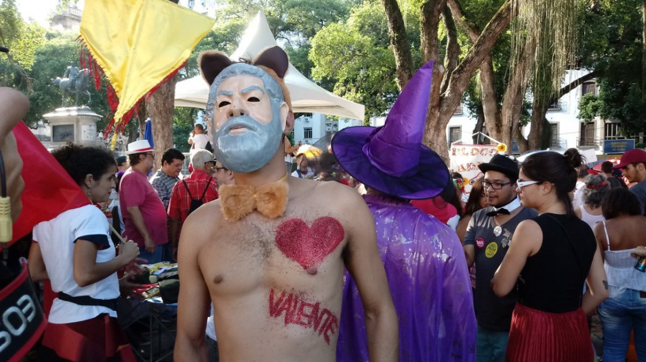 Auch beim Karneval in Brasiliens Metropole Rio de Janeiro: Unterstützung für Lula da Silva, "den Tapferen" (valente)