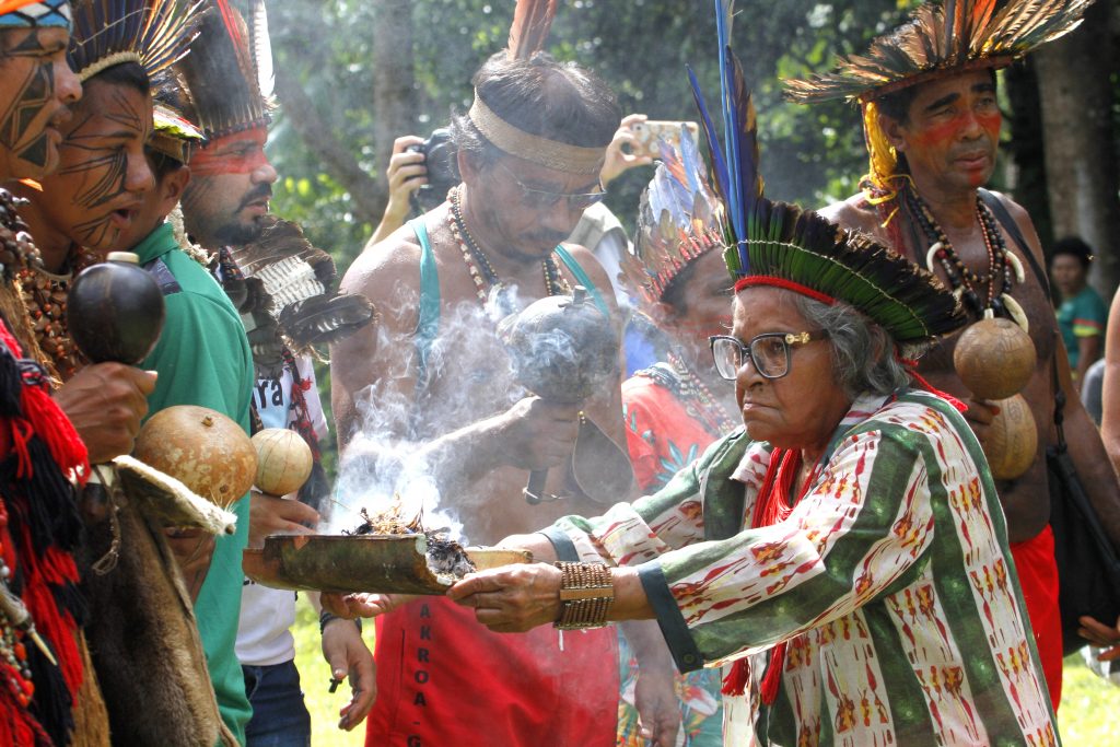 Indígenas e comunidades tradicionais articulados nas Teias Dos Povos discutem resistencias e agroecologia (foto: Verena Glass)