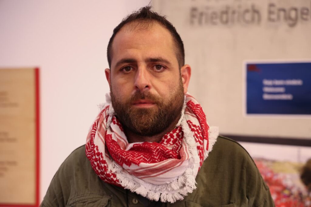 Imad Touma, integrante do Partido Popular Palestino - Foto: Mathilde Missioneiro